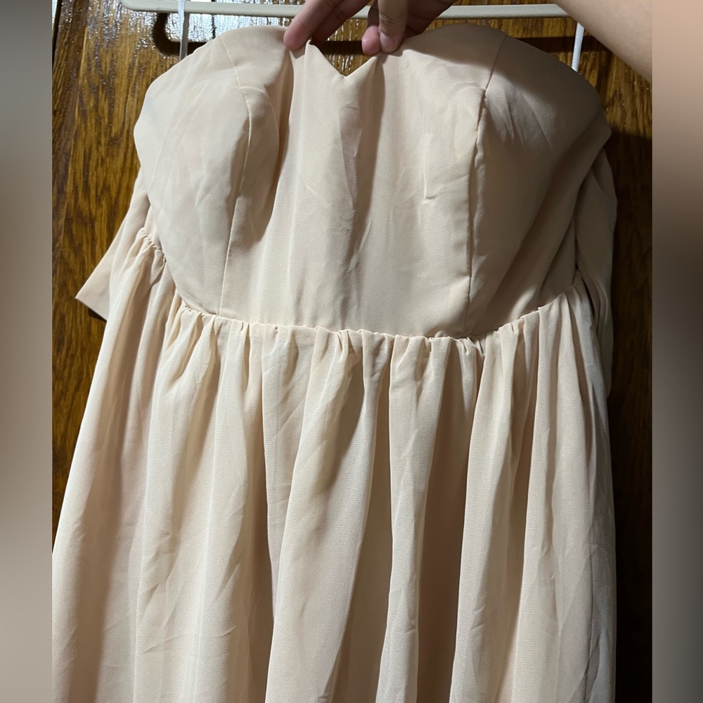 SHEIN Cream Maxi Dress